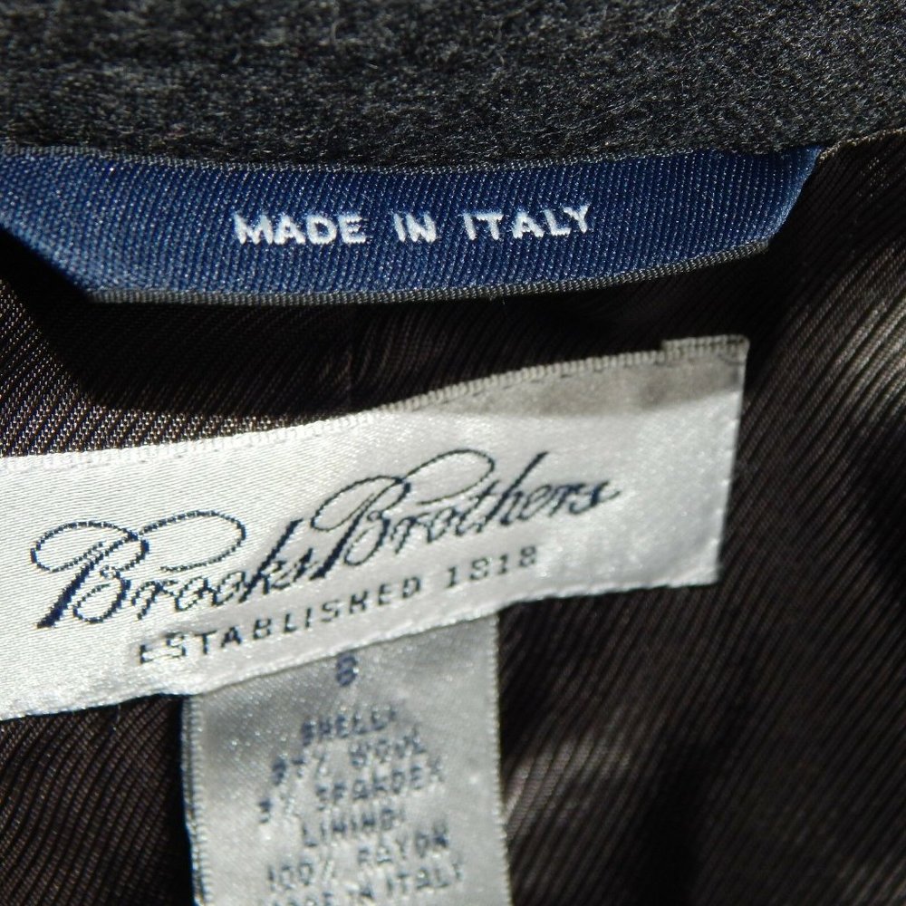 Theory Blazer Gray Two Button Jacket Wool Career … - image 4